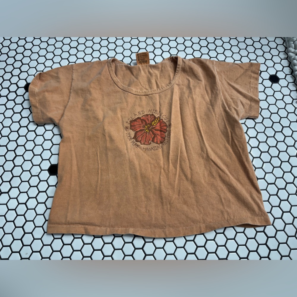 Vintage anvil cropped Graphic T-Shirt with Butterfly Design size medium